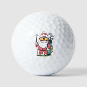 Balles De Golf Père Noël Golfing Christmas Fun