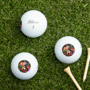 Balles De Golf "Père Noël Paws : une surprise festive pour les jo