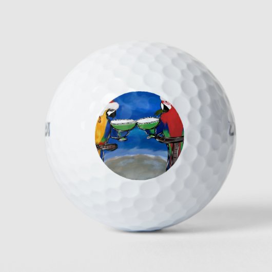 Balles De Golf Père Noël perroquet (Devant)