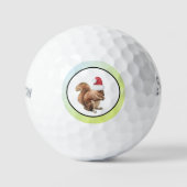 Balles De Golf Père Noël Squirrel (Recto)