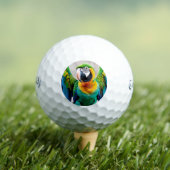 Balles De Golf Perroquet coloré (T-shirt Insitu)