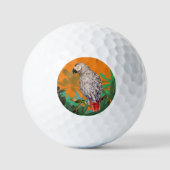 Balles De Golf Perroquet gris africain (Recto)