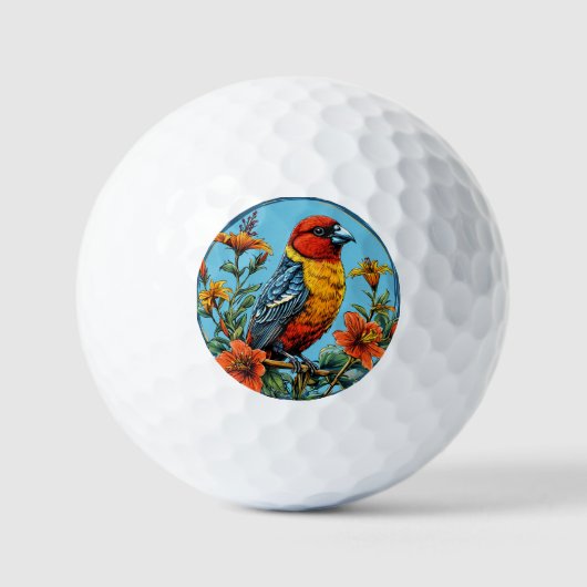 Balles De Golf Perroquet mandelieu oiseau coloré (Recto)