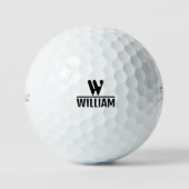 Balles De Golf Personalize Monogram Name Pro V1 Golf Balls (Recto)