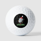 Balles De Golf Personalized Golf Ball Christmas Tree Santa Hat  (Recto)