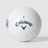 Balles De Golf Personalized golf balls with Hawaiian flower logo (Logo)