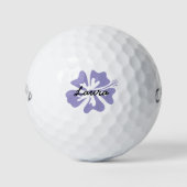 Balles De Golf Personalized golf balls with Hawaiian flower logo (Devant)