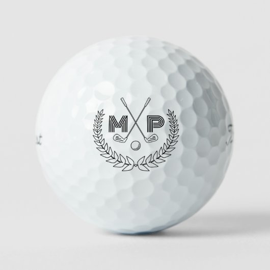 Balles De Golf Personalized Monogram (Recto)
