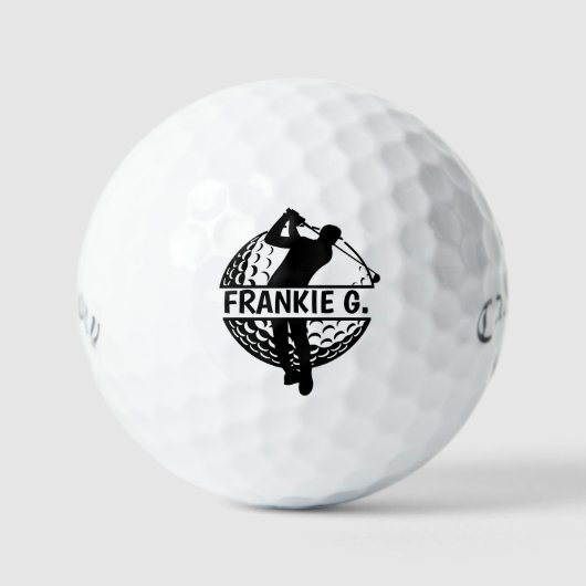 Balles De Golf Personalized Monogram Golf Balls - Custom Gift (Recto)