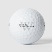 Balles De Golf Personalized Monogram Initial and Name (Devant)