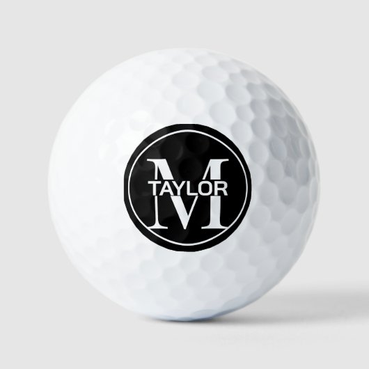 Balles De Golf Personalized Name And Monogram (Recto)