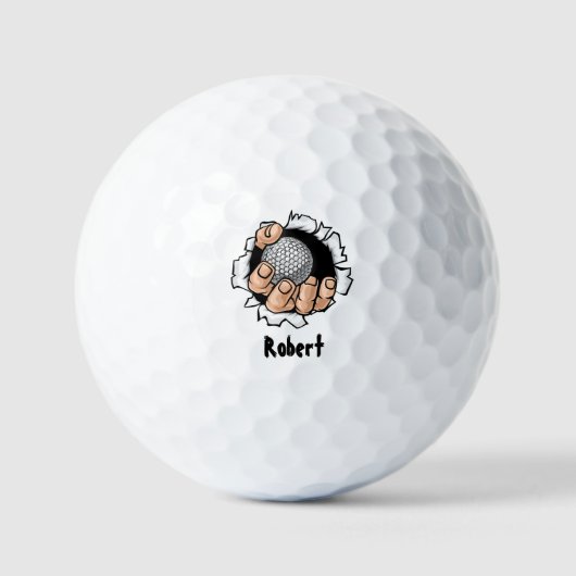 Balles De Golf Personalized name Funny (Recto)