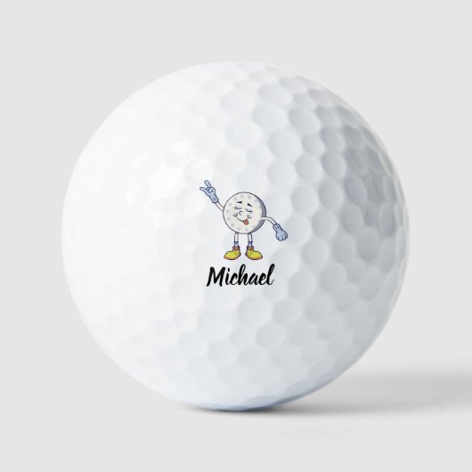 Balles De Golf Personalized name funny Golf Balls (Recto)