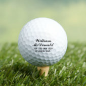 Balles De Golf Personalized Name Golf Balls Template SCRIPT 8 (T-shirt Insitu)