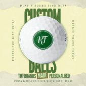Balles De Golf Personalized Script Monogram Wilson Ultra Distance