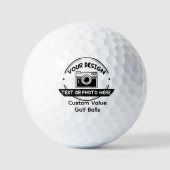 Balles De Golf Personalized Value Golf Balls - Custom Photo Name! (Recto)