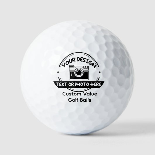 Balles De Golf Personalized Value Golf Balls - Custom Photo Name! (Recto)