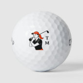 Balles De Golf Personalized Woman Golfer Callaway Golf Balls (Devant)