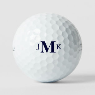 Balles De Golf Personnalisé Bold Navy Titleist Monogram Pro VI