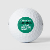 Balles De Golf Personnalisé Ce Que Vous Faites Drôle (Devant)