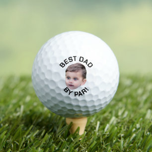 Balles De Golf Personnalisé Face Meilleur Papa Par Nouveau Papa P