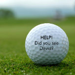 Balles De Golf Personnalisé Funny Lost Golf Balls<br><div class="desc">Drôle perdue des balles de golf. Vous pouvez personnaliser votre nom et vos propres mots sur les balles de golf. Grand cadeau pour tous les golfeurs.</div>