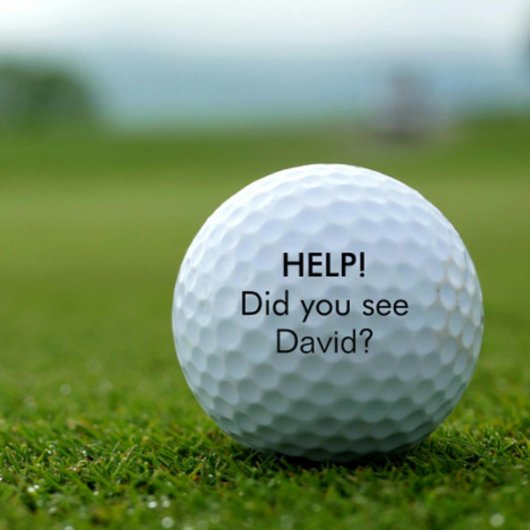 Balles De Golf Personnalisé Funny Lost Golf Balls