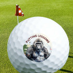 Balles De Golf Personnalisé Funny Novelty Gorilla Putting Leçons<br><div class="desc">Rappel amusant personnalisé de l'histoire du gorille - juste une photo - le gorille frappe des clichés impressionnants sur le fairway, mais ensuite il fera ce qu'il sait le mieux - et frappe la même photo au-dessus du green. Si vous avez des demandes spéciales, envoyez un conversation ou un courriel...</div>