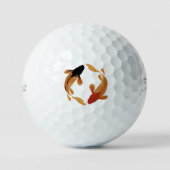 Balles De Golf Personnalisé Koi Fish Zen Harmonie Golf Balls (Recto)