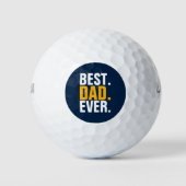 Balles De Golf Personnalisé Meilleur Père Jamais (Devant)