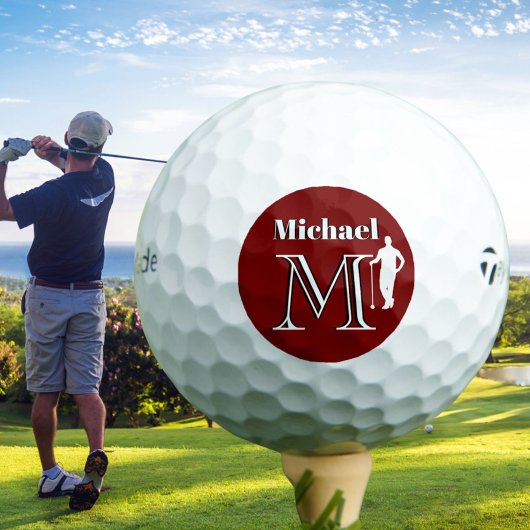 Balles De Golf Personnalisé Monogramme Premier nom Golfeur