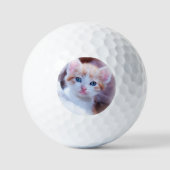 Balles De Golf Personnalisé Pet Cat Photo Moderne (Recto)