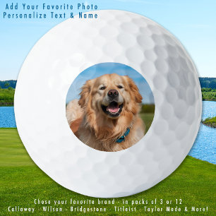Balles De Golf Personnalisé Pet Chien Chat Photo Moderne Personna