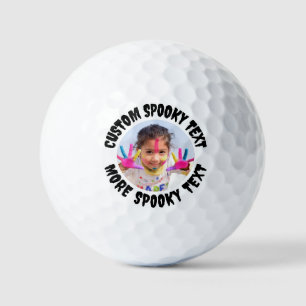 Balles De Golf Personnalisé Tout Éffrayant Police Fun Photo Balls