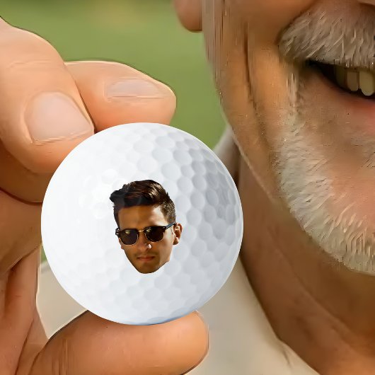 Balles De Golf Personnalisé Visage Nouveau père Personnalisé