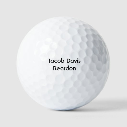 Balles de golf personnalisées (Recto)