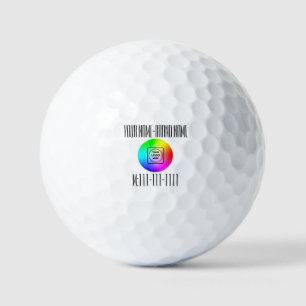 Balles de Golf Personnalisées avec Logo Nom Téléph