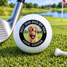 Balles de golf personnalisées avec photo d'animal 