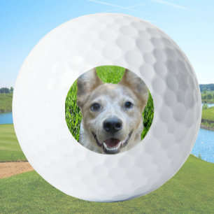 Balles de golf personnalisées avec photo de chien