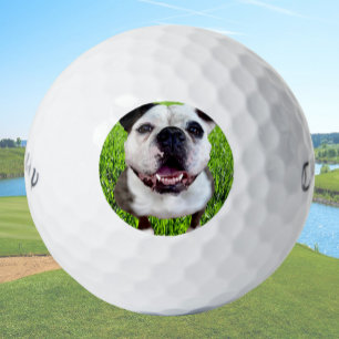 Balles de Golf Personnalisées Bulldog Photo Créez