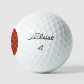 BALLES DE GOLF PERSONNALISÉES DE Noël Rouge (Logo)