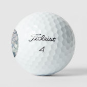 BALLES DE GOLF PERSONNALISÉES EN MARBRE BLEU MONDI (Logo)