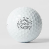 Balles de golf personnalisées pour 50e anniversair (Recto)