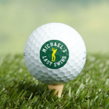 Balles de golf personnalisées pour l'enterrement d