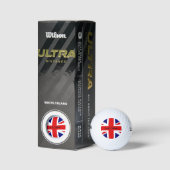 Balles De Golf Personnaliser ajouter Nom drapeau britannique (Emballage)