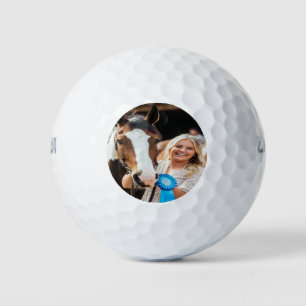 Balles De Golf Personnaliser la photo de cheval de concours de bé