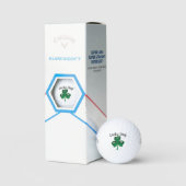 Balles De Golf Personnaliser Lucky Day ! Shamrock (Conditionnement)