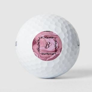 Balles De Golf Personnaliser Monogramme Golf Ball Mauve rose