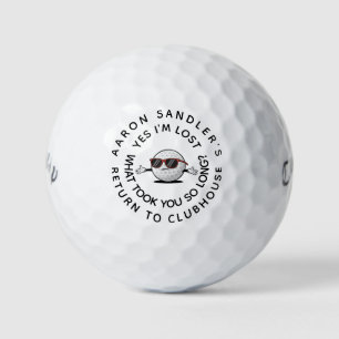 Balles De Golf Personnalisez Votre Nom Funny Lost Golf Ball