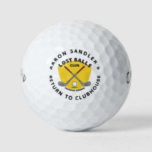 Balles De Golf Personnalisez votre nom Lost Balls Club Humour